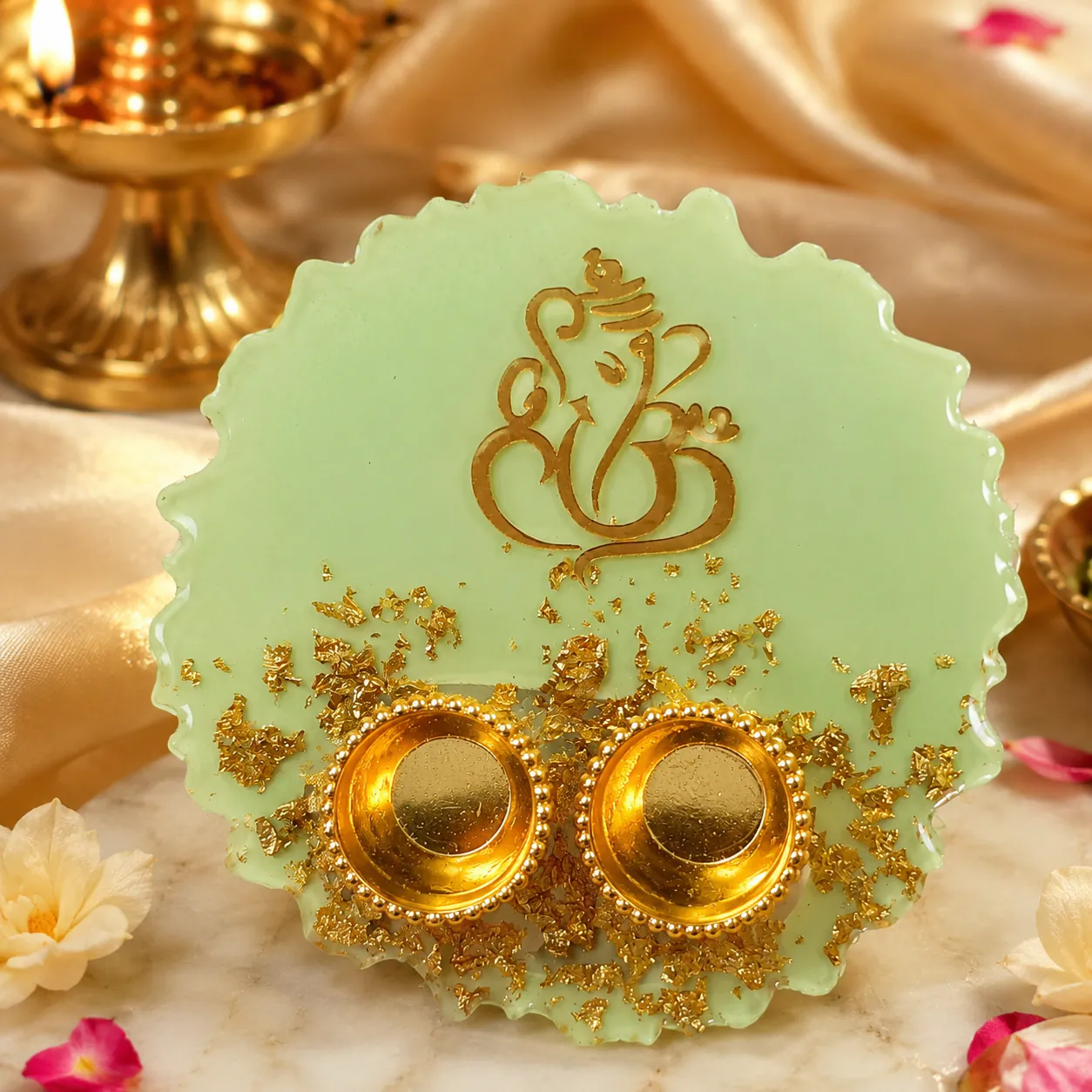 Ganesh Diya Holder